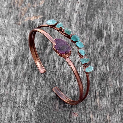 Adjustable Handmade Wire Wrapped Brass Bangle Size 15To20MM Raw Shape Heated Ruby Bezel Set Ring For Happy Birthday Gift For Women