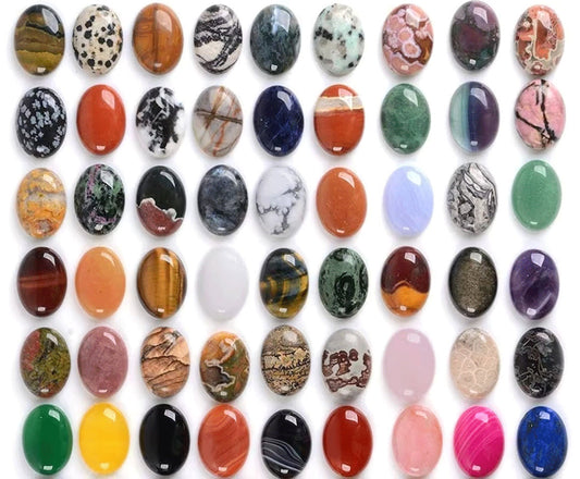 Handmade Carving Gemstone Oval Shape 12To16MM Mixed Natural Carving Stone For Used Making Jewelry