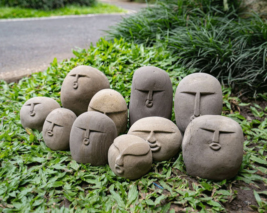 Carving Gemstone  Meme Face Funny Face Shape 1.5-3.5Inch Carving Stone For Home Decoration Carving Stone