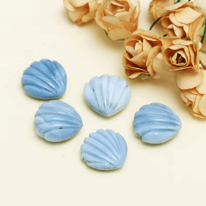 Handmade Carving Gemstone Hart Leaf Shape 1.5X2.5Inch Labradorite Natural Carving Stone For Used Making Jewelry