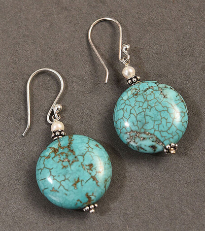 Buy 925 Silver Gold Plated Larimar Drop Earrings