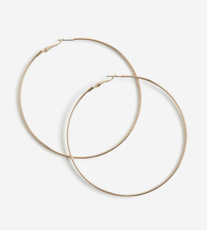 New Trendy 925 Sterling Silver Gold Plated Hoop Pair Earrings Handmade Size 8X11MM Round Shape Earring