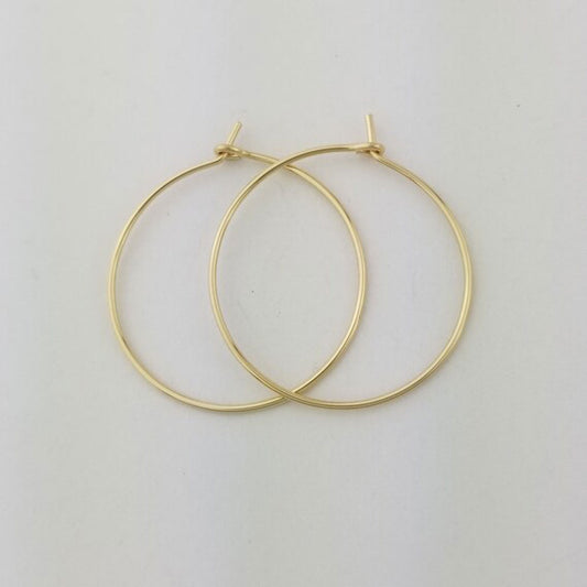 New Trendy 925 Sterling Silver Gold Plated Hoop Pair Earrings Handmade Size 8X11MM Round Shape Earring