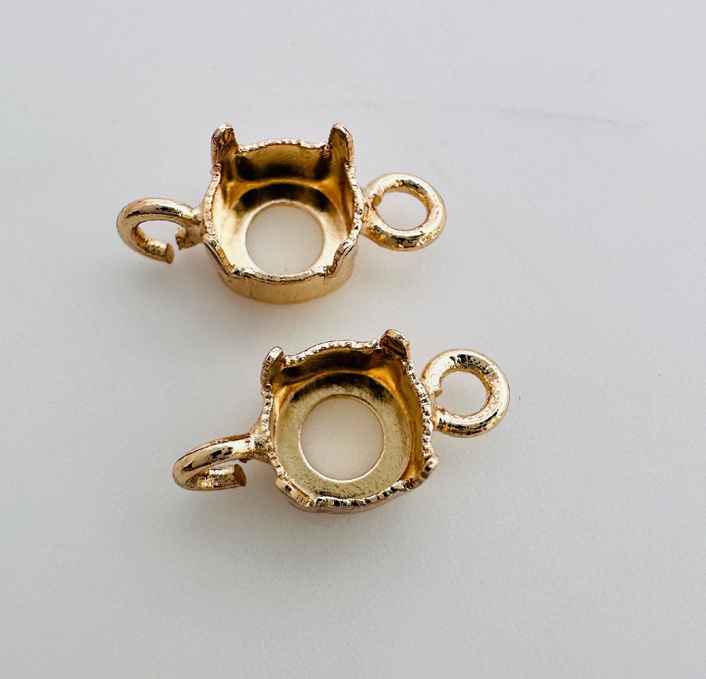 Handmade Brass Pendant Connector for DIY Jewelry Making