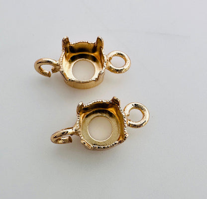 Handmade Brass Pendant Connector for DIY Jewelry Making