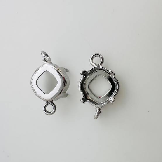 Mix Stone Oval Pendant | Handmade Brass Jewelry