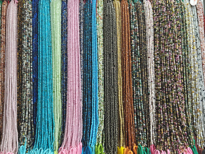 Natural Gemstone Beads Stone Chain Handmade Wire Wrapped Rosary Chain Multi Sapphire Beads Stonefor Jewelry Making