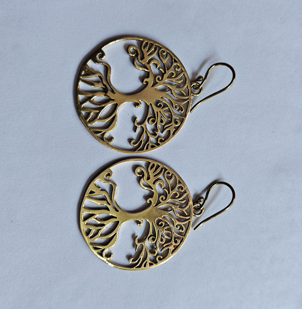 Handmade Brass Pendant 2 Inch | Golden Color Jewelry