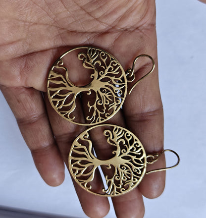 Handmade Brass Pendant 2 Inch | Golden Color Jewelry