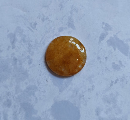 Yellow Aventurine Round Loose Gemstone Handmade