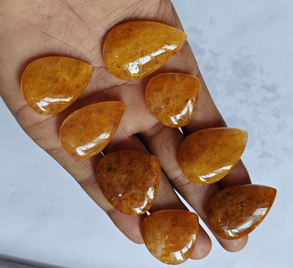 Yellow Aventurine Round Loose Gemstone Handmade