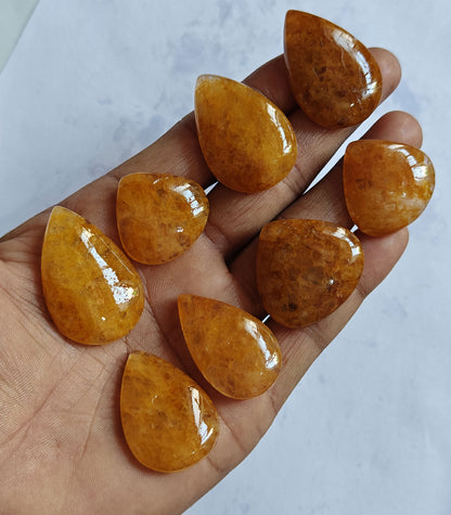 Yellow Aventurine Round Loose Gemstone Handmade