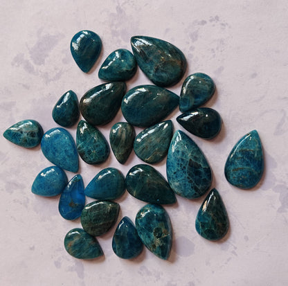Blue Apatite Pear Cut Gemstone for Jewelry