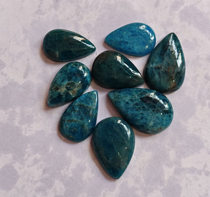 Blue Apatite Pear Cut Gemstone for Jewelry