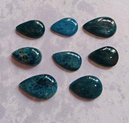 Blue Apatite Pear Cut Gemstone for Jewelry