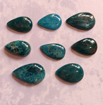 Blue Apatite Pear Cut Gemstone for Jewelry