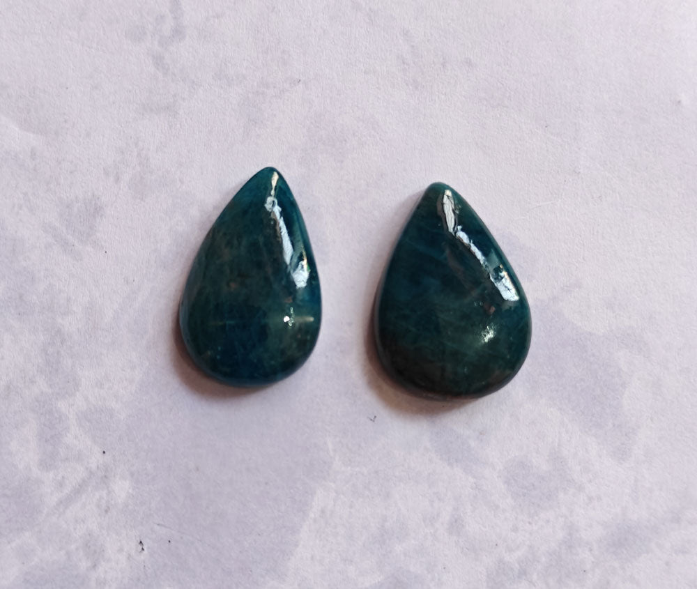 Blue Apatite Pear Shape Loose Gemstone Handmade
