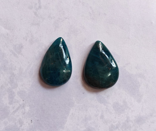 Blue Apatite Pear Shape Loose Gemstone Handmade