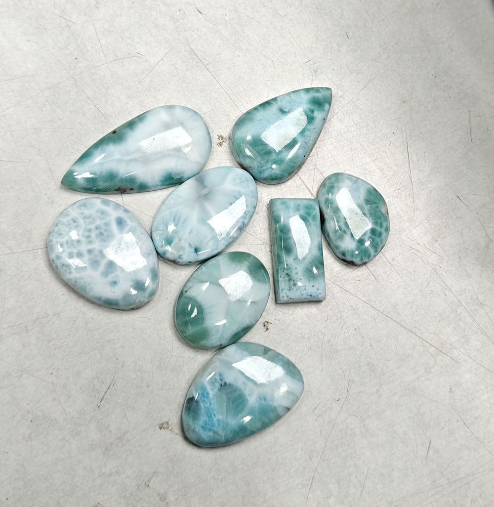 Handmade Larimar Loose Gemstone Free Size