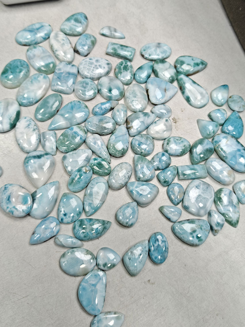 Handmade Larimar Loose Gemstone Free Size