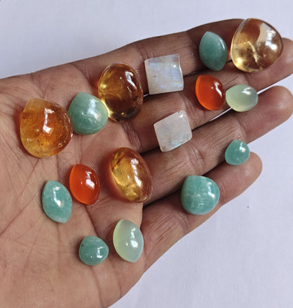 Mix Citrine Moonstone Loose Gemstone Handmade