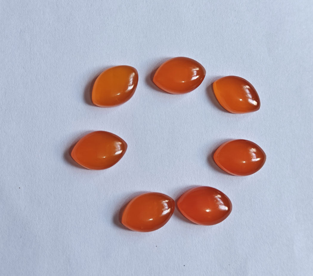 Carnelian Marquise Shape Loose Gemstone Handmade