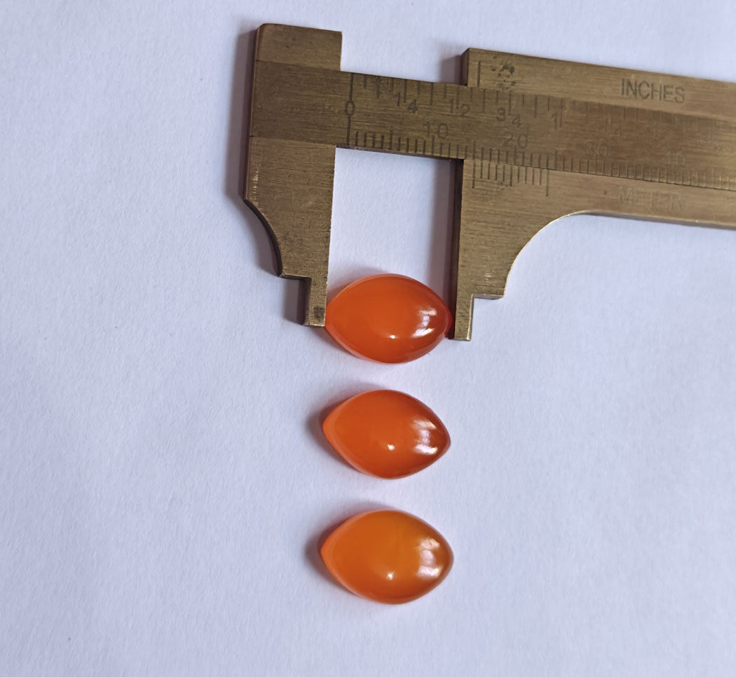 Carnelian Marquise Shape Loose Gemstone Handmade