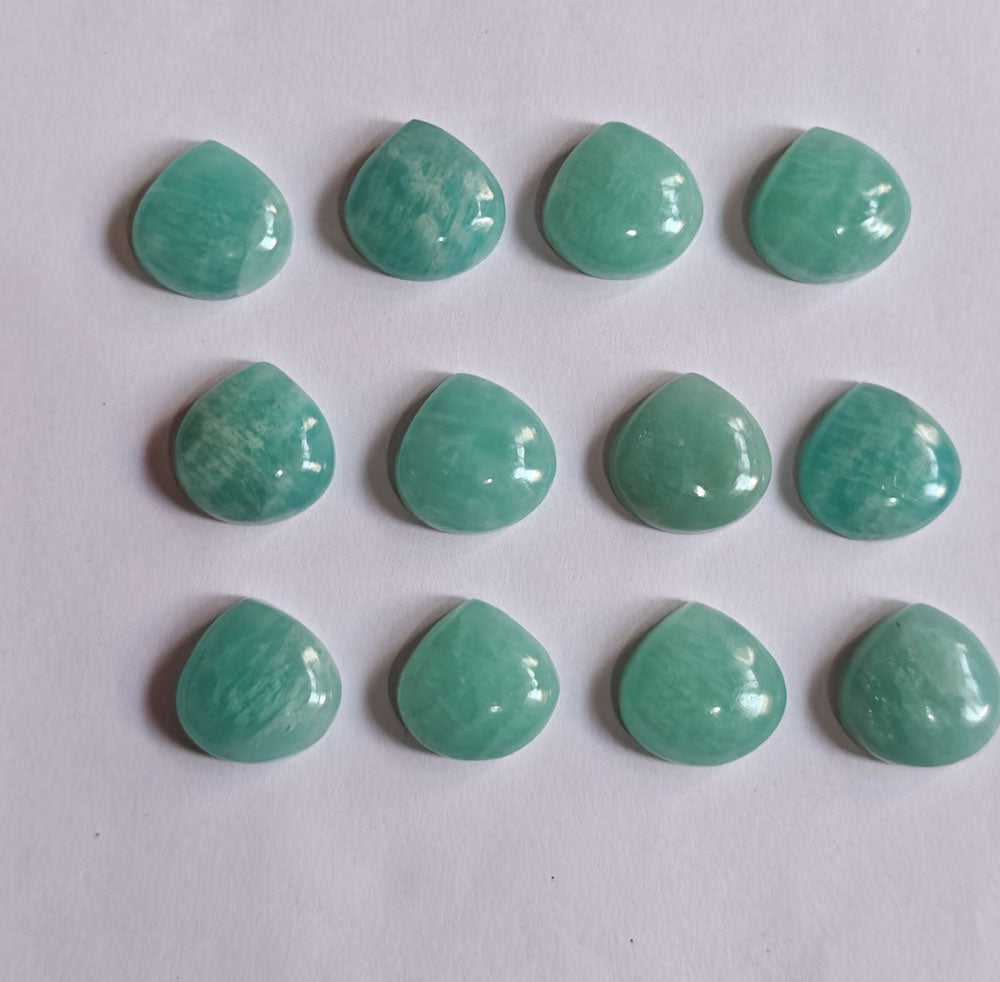 Amazonite Drop Shape Loose Gemstone Handmade