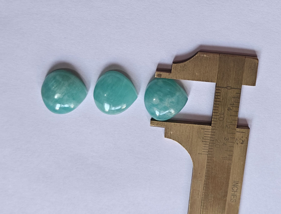 Amazonite Drop Shape Loose Gemstone Handmade