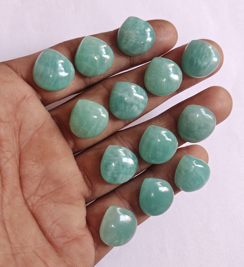 Amazonite Drop Shape Loose Gemstone Handmade