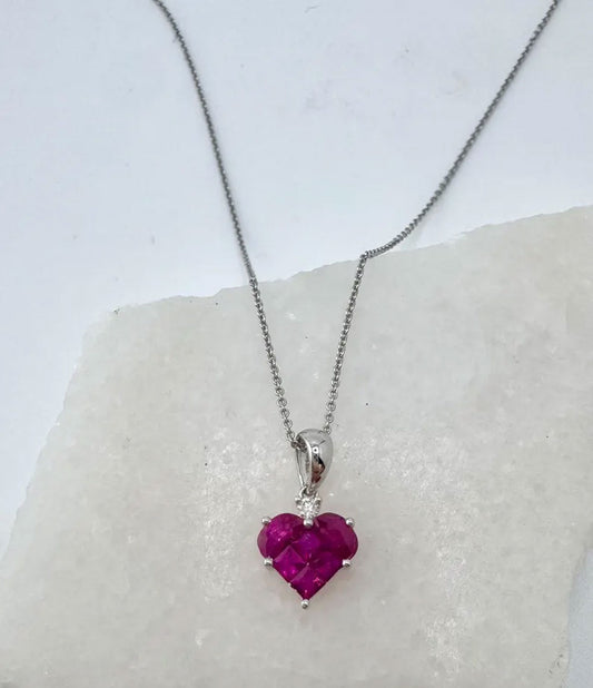 2025 Trendy Crafted By Hand Necklace Stone Size 10MM Heart Shape Pink Hydro Stone Bezel Set Necklace For Women And Girl's Jewelry