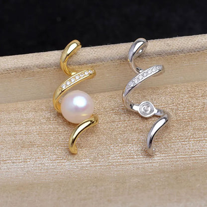 Crafted By Hand White Pearl Necklace 5MM | Bezel Set Jewelry