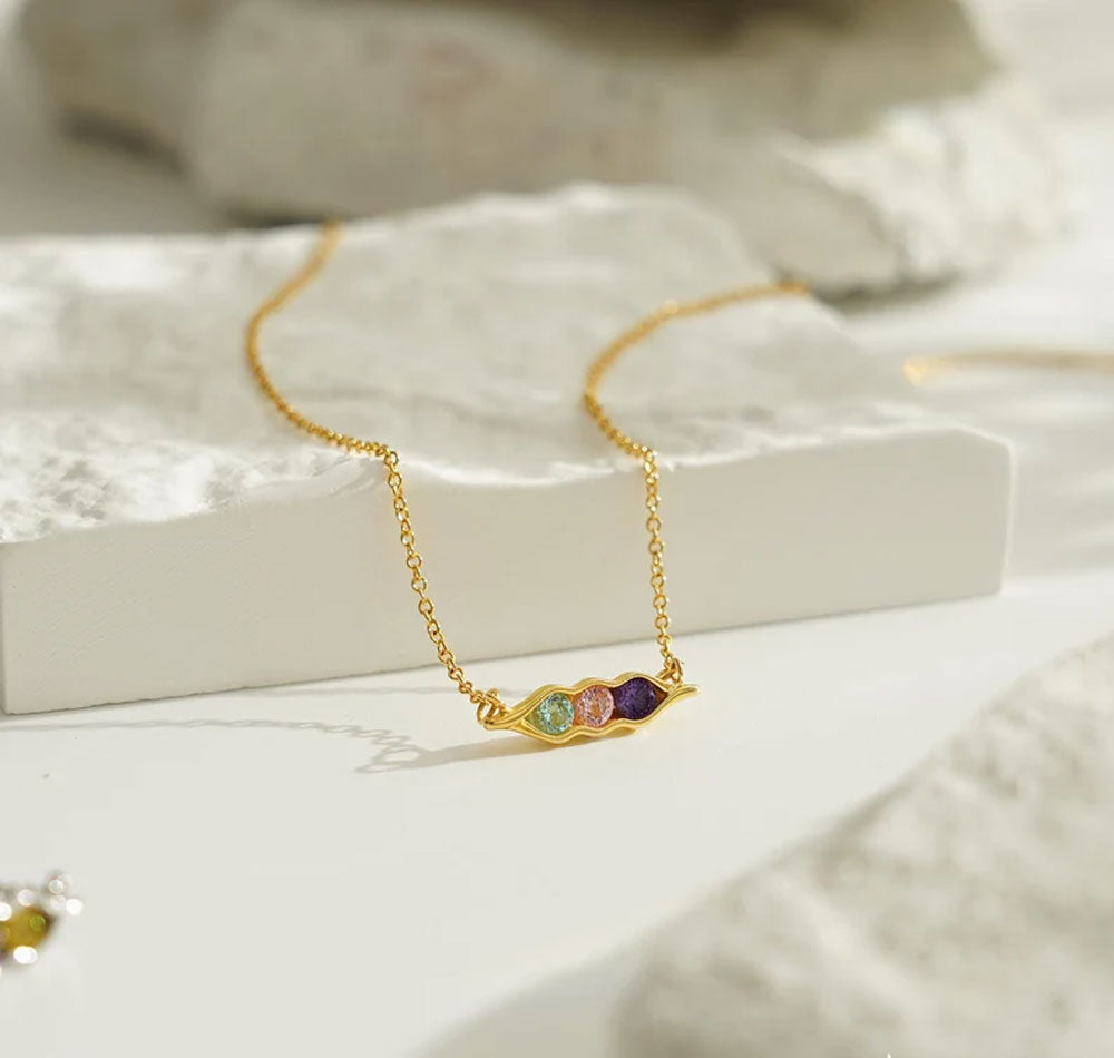 Handmade 925 Sterling Silver Gold Plated Necklace Hydro Quartz Beads