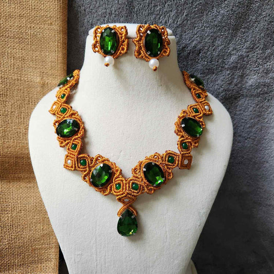 Buy Macrame Jewelry Necklace, Earrings Online