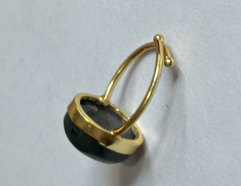 Crafted By Hand Sterling Silver Oval Shape Labradorite Gemstone 10X16MM Ring Bezel Setting Women Vintage Ring Gift For Her Jewelry