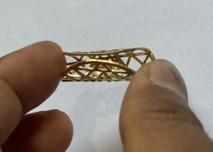 Handmade Sterling Silver Gold Plated Free Shape Without Gemstone 10X20MM Finding Hair Jewelry For Women Vintage Gift For Girls Gift