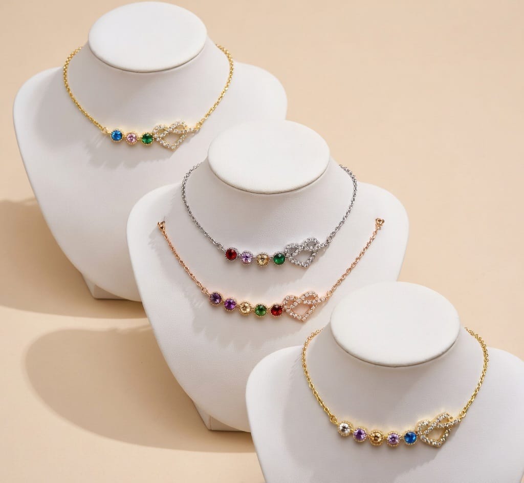 Handcrafted Heart Bracelets & Gemstone Pendants | Hari Om Creations