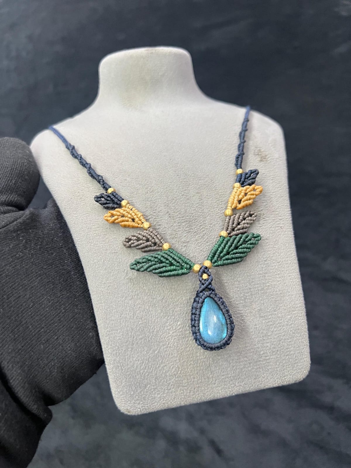 Artisan Macrame Necklaces & Labradorite Jewelry | Hari Om Creations