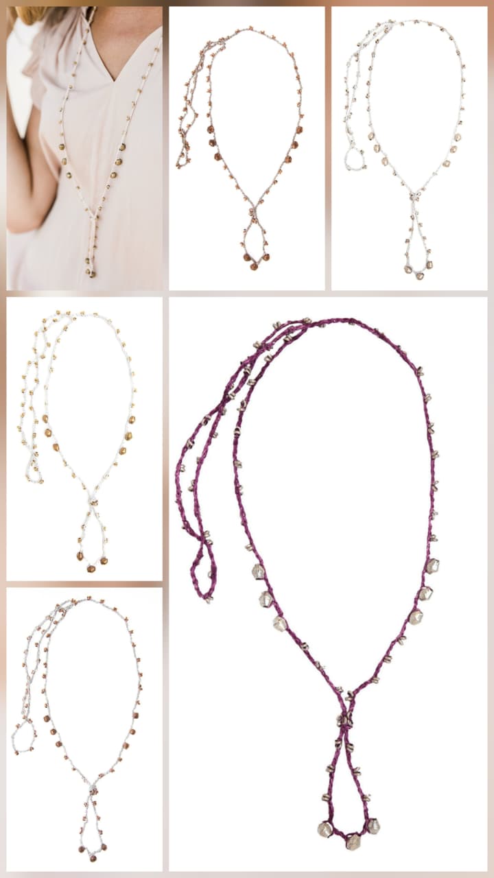 Artisan Macrame Necklaces & Raw Stone Pendants | Hari Om Creations