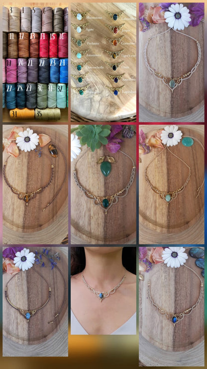 Handcrafted Macrame Gemstone Necklaces | Hari Om Creations