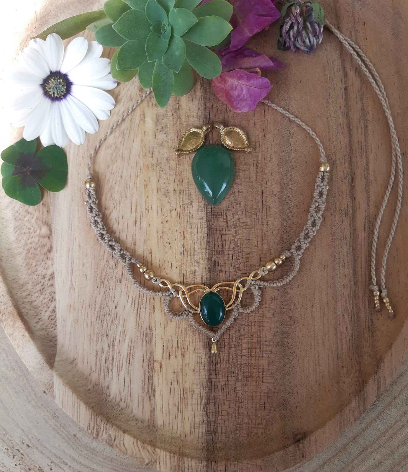 Handcrafted Macrame Gemstone Necklaces | Hari Om Creations