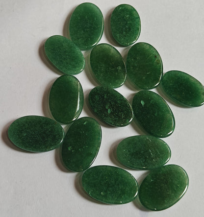 20To25MM Green Aventurine Loose Gemstone Oval Shape Handmade Natural Stone Making For Jewelry