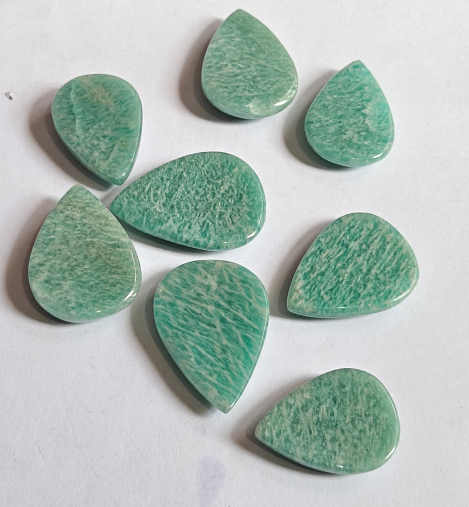 Trendy 2025 20To25MM Amazonite Loose Gemstone Pear Shape Handmade Natural Stone Making For Jewelry