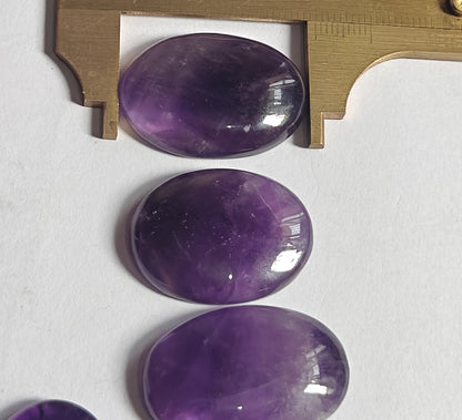 Trendy 2025 20To25MM Amethyst Loose Gemstone Oval Shape Handmade Natural Stone Making For Jewelry