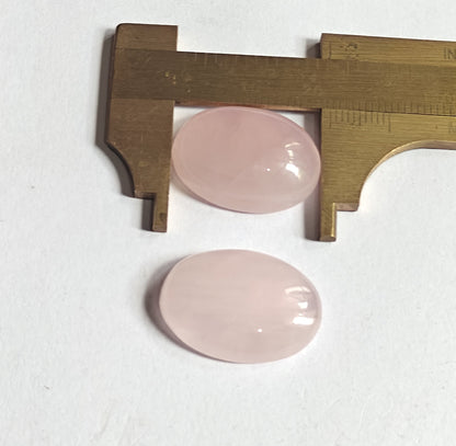 Trendy 2025 20To25MM Rose Quartz Loose Gemstone Oval Shape Handmade Natural Stone Making For Jewelry