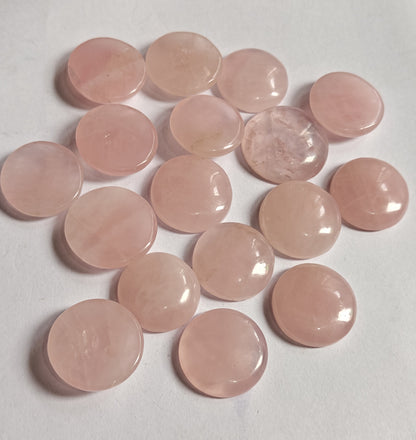 Trendy 2025 20To25MM Rose Quartz Loose Gemstone Round Shape Handmade Natural Stone Making For Jewelry