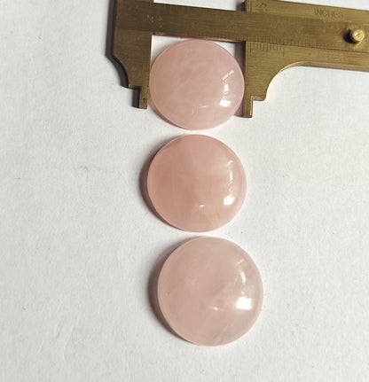 Trendy 2025 20To25MM Rose Quartz Loose Gemstone Round Shape Handmade Natural Stone Making For Jewelry