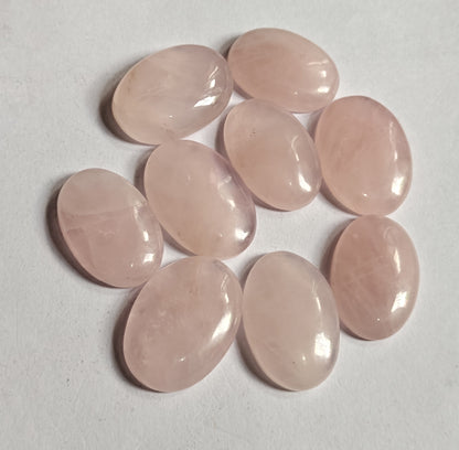 Trendy 2025 20To25MM Rose Quartz Loose Gemstone Oval Shape Handmade Natural Stone Making For Jewelry
