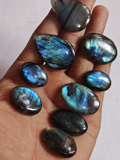 Trendy 2025 20To25MM Labradorite Loose Gemstone Oval Shape Handmade Natural Stone Making For Jewelry