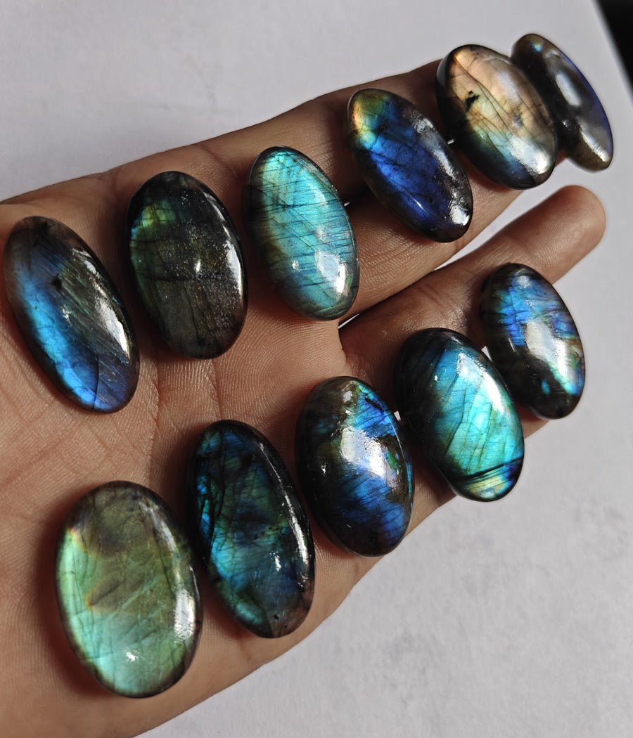 Trendy 2025 20To25MM Labradorite Loose Gemstone Oval Shape Handmade Natural Stone Making For Jewelry